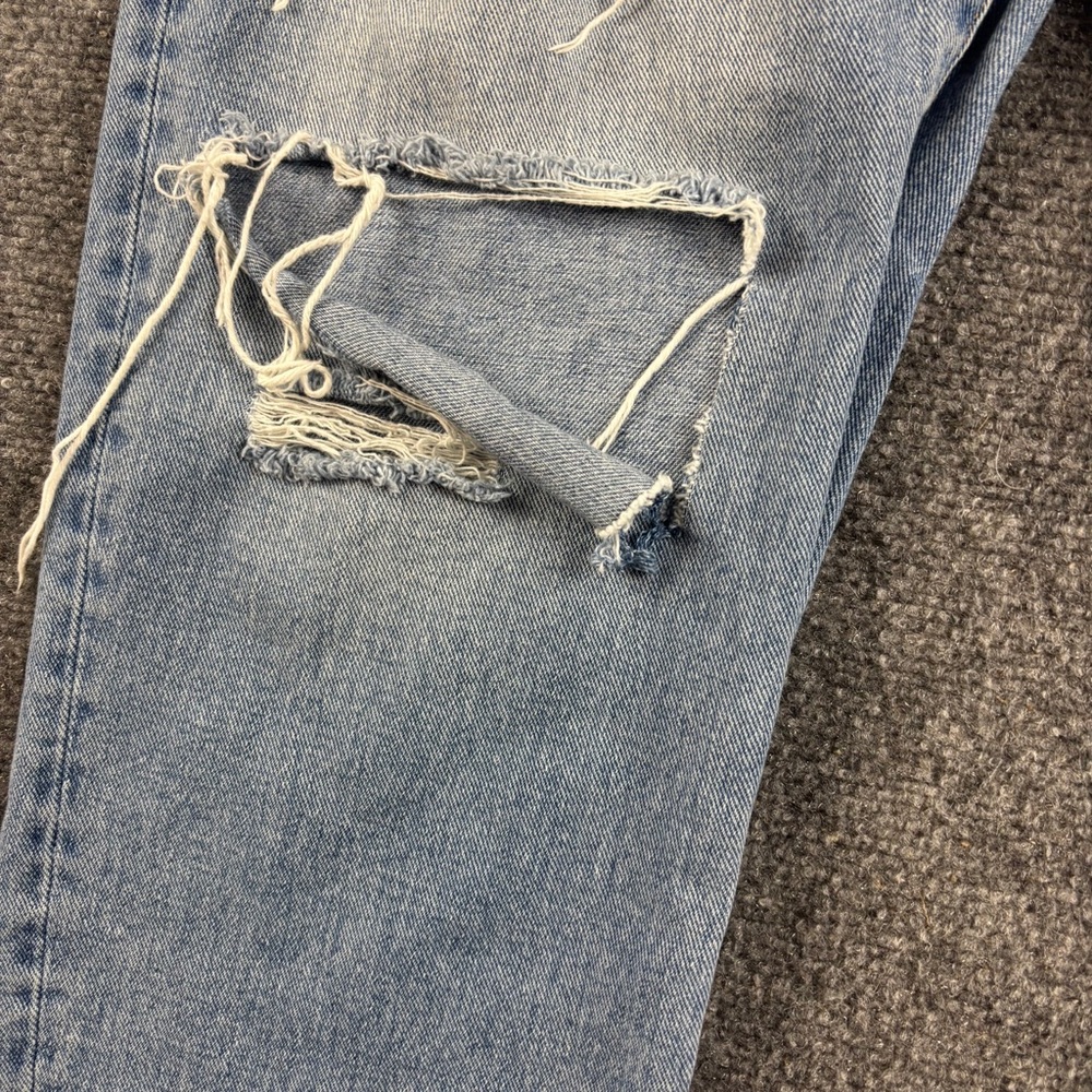 VERVET Women’s Distressed Denim Straight Leg Mom Jean size: 32 - Picture 4 of 9
